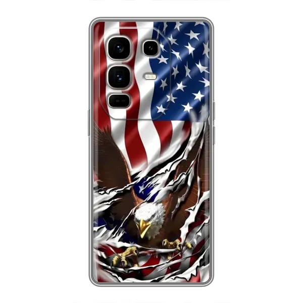 Чехол с рисунком «Флаг USA» для Infinix Note 50 Pro Plus Чехол с рисунком «Флаг USA» для Infinix Note 50 Pro Plus