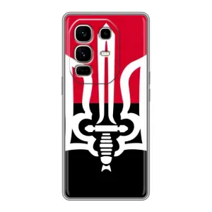 Чехлы УПА (Красно-Чёрный) на Infinix Note 50 Pro Plus (Герб Украины)