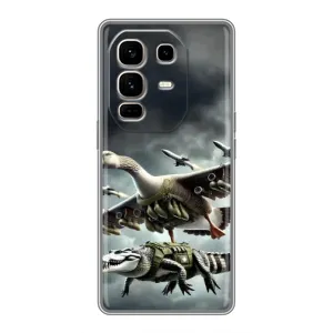 Чехол с рисунком «Гусини и крокодило» для Infinix Note 50 Pro Plus