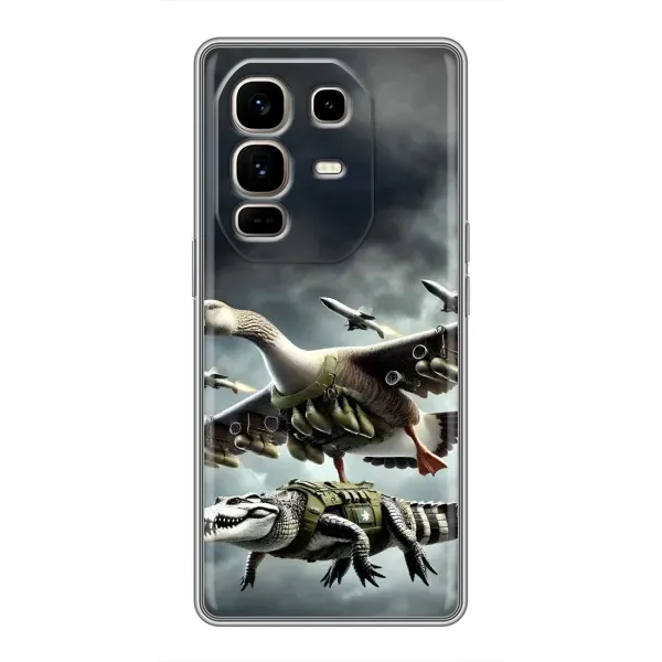 Чехол с рисунком «Гусини и крокодило» для Infinix Note 50 Pro Plus Чехол с рисунком «Гусини и крокодило» для Infinix Note 50 Pro Plus