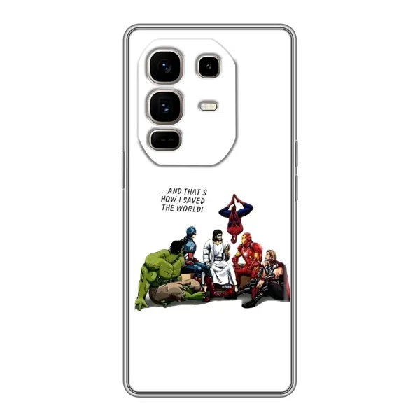 Чехол с рисунком «Иисус супергерой» для Infinix Note 50 Pro Plus Чехол с рисунком «Иисус супергерой» для Infinix Note 50 Pro Plus
