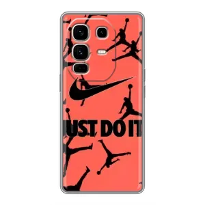 Силіконовый Чохол Nike Air Jordan на Ноут 50 Про Плюс (Just Do It)