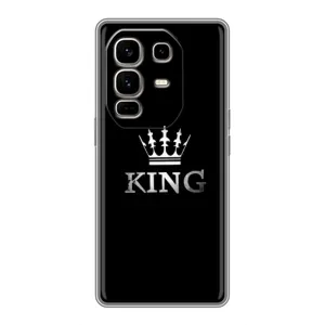 Чехол (Корона на чёрном фоне) для Ноут 50 Про Плюс (KING)