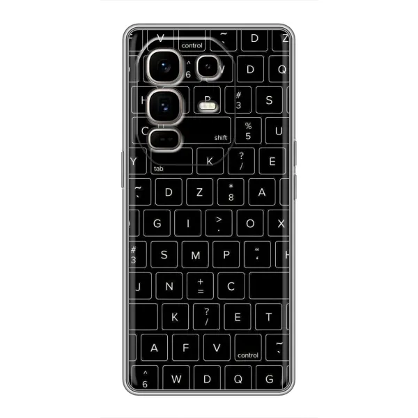 Чехол с рисунком «Клавиатура» для Infinix Note 50 Pro Plus