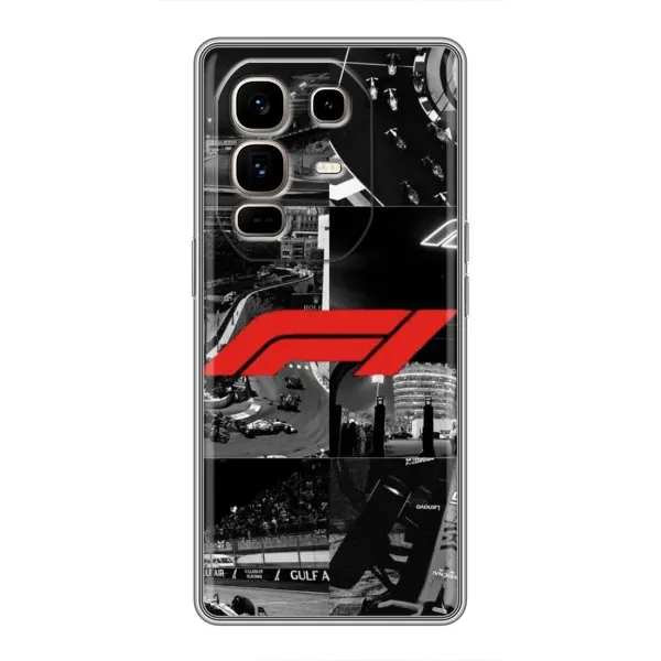 Чехол с рисунком «Коллаж Формула 1» для Infinix Note 50 Pro Plus Чехол с рисунком «Коллаж Формула 1» для Infinix Note 50 Pro Plus