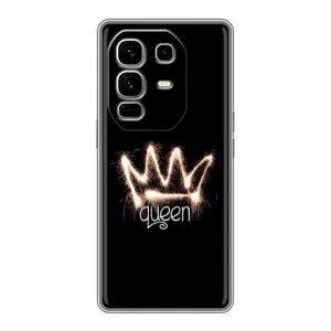 Чехол (Корона на чёрном фоне) для Ноут 50 Про Плюс (Корона)