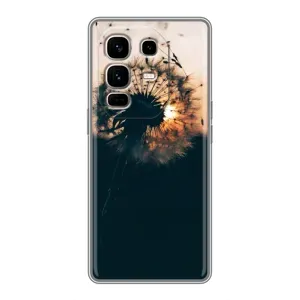 Силиконовый Чехол с одуванчиками на Infinix Note 50 Pro Plus (Красивый одуванчик)