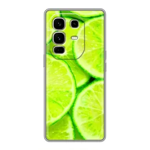 Чехол с изображением вкусной еды для Infinix Note 50 Pro Plus (Лайм)