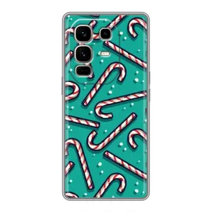 Силіконовий бампер на різдво для Infinix Note 50 Pro Plus (Льодяники)