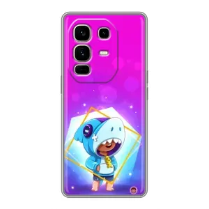 Чохол Бравл Старс для Infinix Note 50 Pro Plus (Леон у костюмі Акули)