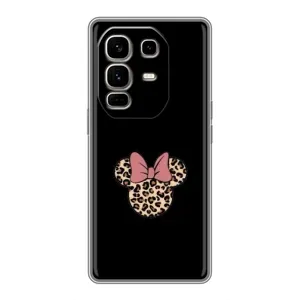 Чехол с леопардовым принтом на Infinix Note 50 Pro Plus (Леопардовая Минни)