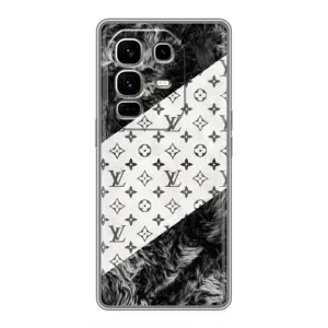 Чохол Стиль Louis Vuitton на Infinix Note 50 Pro Plus (LV на білому)