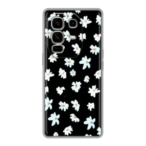 Чехол с ромашками на Infinix Note 50 Pro Plus (Маленькие ромашки)