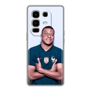 Чехол (TPU) с Футболистом на Infinix Note 50 Pro Plus (Мбаппешичка)