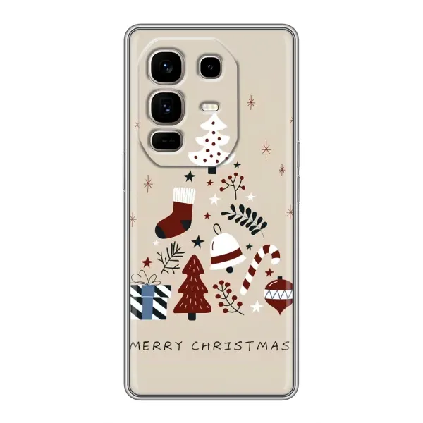 Чехол с рисунком «Merry Christmas» для Infinix Note 50 Pro Plus