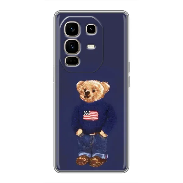 Чехол с рисунком «Мишка USA» для Infinix Note 50 Pro Plus