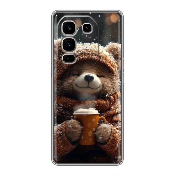 Чехол с рисунком «Медвежонок с кофе» для Infinix Note 50 Pro Plus Чехол с рисунком «Медвежонок с кофе» для Infinix Note 50 Pro Plus