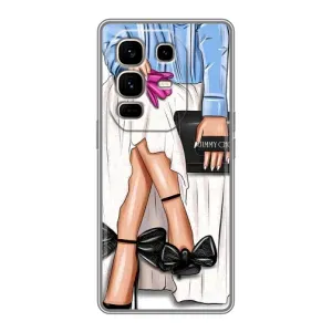 Силиконовый Чехол на Infinix Note 50 Pro Plus с картинкой Стильных Девушек (Мода)