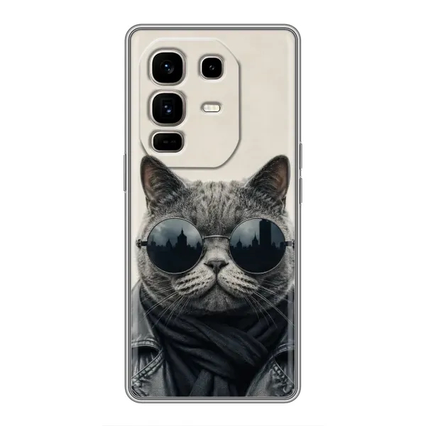 Чехол с рисунком «Модный кот» для Infinix Note 50 Pro Plus Чехол с рисунком «Модный кот» для Infinix Note 50 Pro Plus