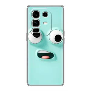 Чохли (ТПУ) (смішні стікери) для Infinix Note 50 Pro Plus (Кумедне м'ятне обличчя)