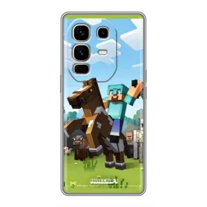 Чохли для Infinix Note 50 Pro Plus (Персонажі МайнКрафт) (На коні)