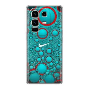 Силіконовый Чохол на Infinix Note 50 Pro Plus з картинкою НАЙК (Найк зелений)
