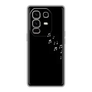 Чехол с картинками на черном фоне для Infinix Note 50 Pro Plus (Ноты)