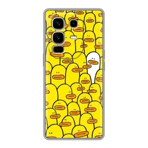 Силиконовый бампер с картинкой животных для Infinix Note 50 Pro Plus (Особенный)