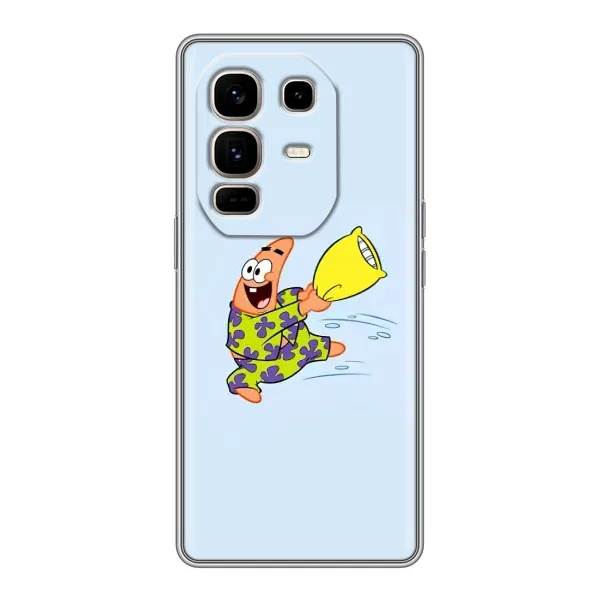 Чехол с рисунком «Патрик с подушкой» для Infinix Note 50 Pro Plus Чехол с рисунком «Патрик с подушкой» для Infinix Note 50 Pro Plus
