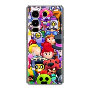Силіконовый Чохол на Infinix Note 50 Pro Plus з картинкою Brawl Stars