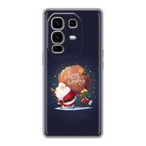 Чехол Санта Клаус для Infinix Note 50 Pro Plus (Подарки от Санты)