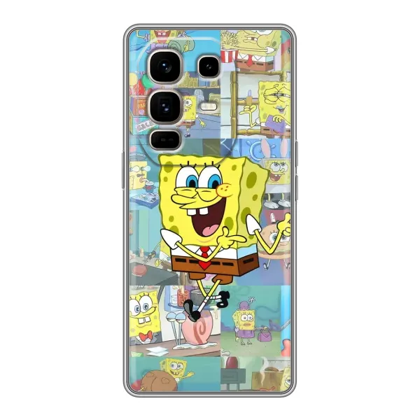 Чехол с рисунком «Радостный Спанч Боб» для Infinix Note 50 Pro Plus Чехол с рисунком «Радостный Спанч Боб» для Infinix Note 50 Pro Plus