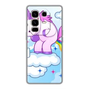 Чохол Unicorn на Infinix Note 50 Pro Plus (Веселка Єдиноріга)