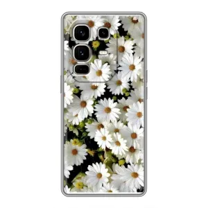 Чехол с ромашками на Infinix Note 50 Pro Plus (Рамка в ромашках)