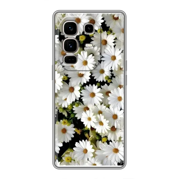 Чехол с рисунком «Рамка в ромашках» для Infinix Note 50 Pro Plus