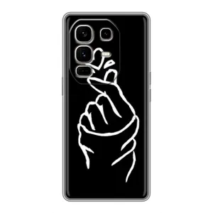 Чохол (Знак сердечка) для Infinix Note 50 Pro Plus (Сердечко на чорному)