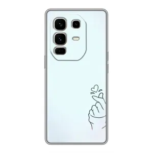 Чохол (Знак сердечка) для Infinix Note 50 Pro Plus (Сердечко на блакитному)