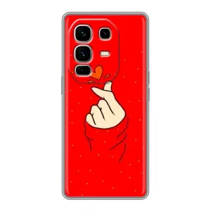 Чехлы (Знак сердечка) на Infinix Note 50 Pro Plus (Сердце на красном)