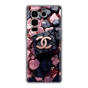 Чехол (Dior, Prada, YSL, Chanel) для Infinix Note 50 Pro Plus (Шанель)