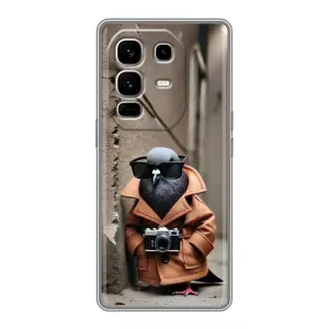 Чехол с мемами тралалело тралала для Infinix Note 50 Pro Plus (Шпиониро голубио)