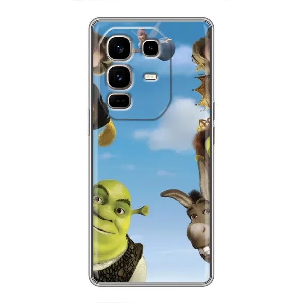 Чехол с рисунком «Герои Шрек» для Infinix Note 50 Pro Plus Чехол с рисунком «Герои Шрек» для Infinix Note 50 Pro Plus