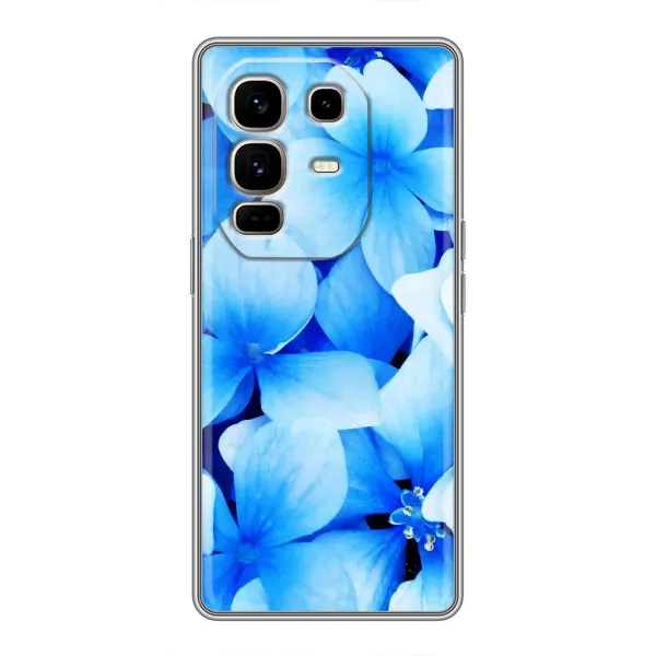 Чехол с рисунком «Синие цветы» для Infinix Note 50 Pro Plus Чехол с рисунком «Синие цветы» для Infinix Note 50 Pro Plus