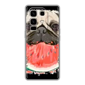 Чехол (ТПУ) Милые собачки для Infinix Note 50 Pro Plus (Смешной Мопс)