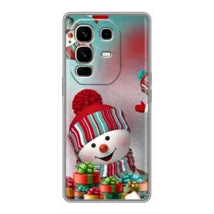 Чохли на Новий Рік Infinix Note 50 Pro Plus (Сніговик в шапці)