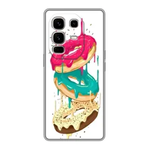 Чехол с изображением вкусной еды для Infinix Note 50 Pro Plus (Сочные пончики)