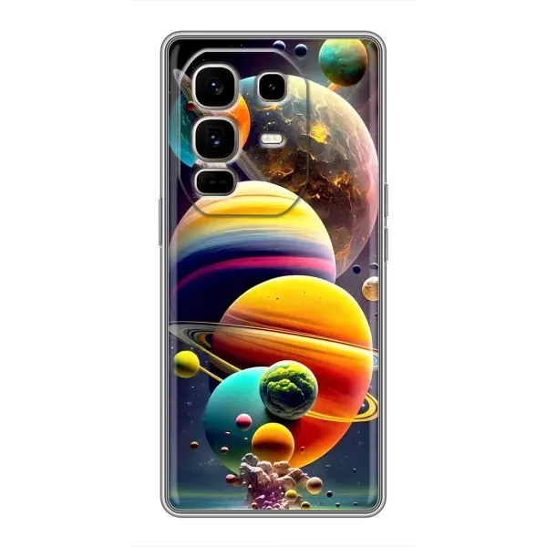 Чехол с рисунком «Солнечна система» для Infinix Note 50 Pro Plus