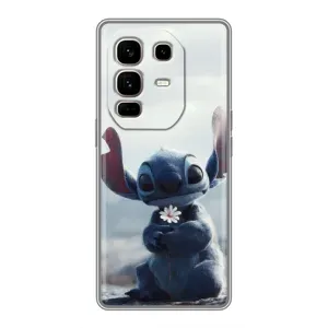 Чохол з малюнком Стіч для Infinix Note 50 Pro Plus (Стіч з квіткою)