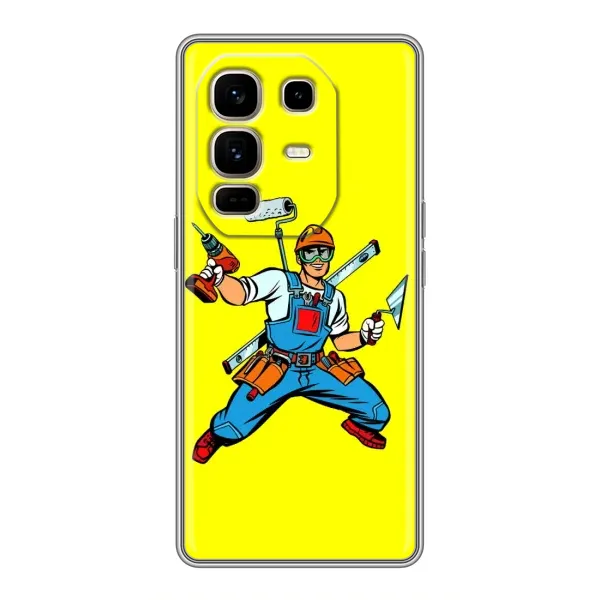 Чехол с рисунком «Строитель» для Infinix Note 50 Pro Plus Чехол с рисунком «Строитель» для Infinix Note 50 Pro Plus
