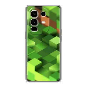 Чохли для Infinix Note 50 Pro Plus (Персонажі МайнКрафт) (Текстура)