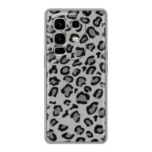 Чехол с леопардовым принтом на Infinix Note 50 Pro Plus (Темный леопрад)
